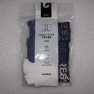 EXPRESS 3 PACK BLUE SPORT TRUNKS